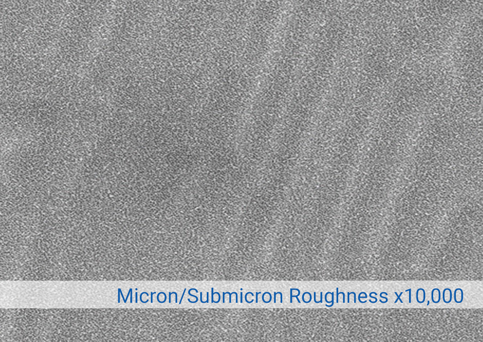 Magnification of Surface Roughness & Porosity x10000
