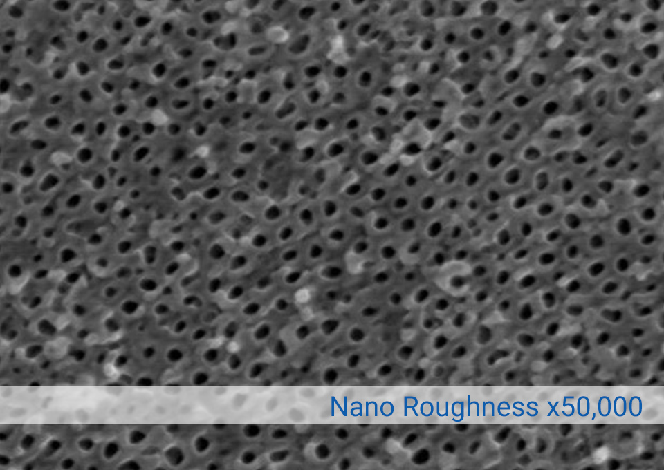 Magnification of Nano Roughness 50,000x