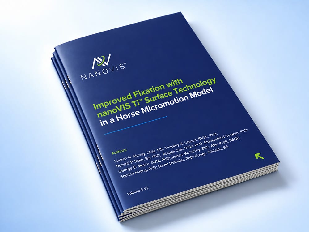 New White Paper Available: Improved Fixation with nanosVIS Ti Surface Technology in a Horse Micromotion Model
